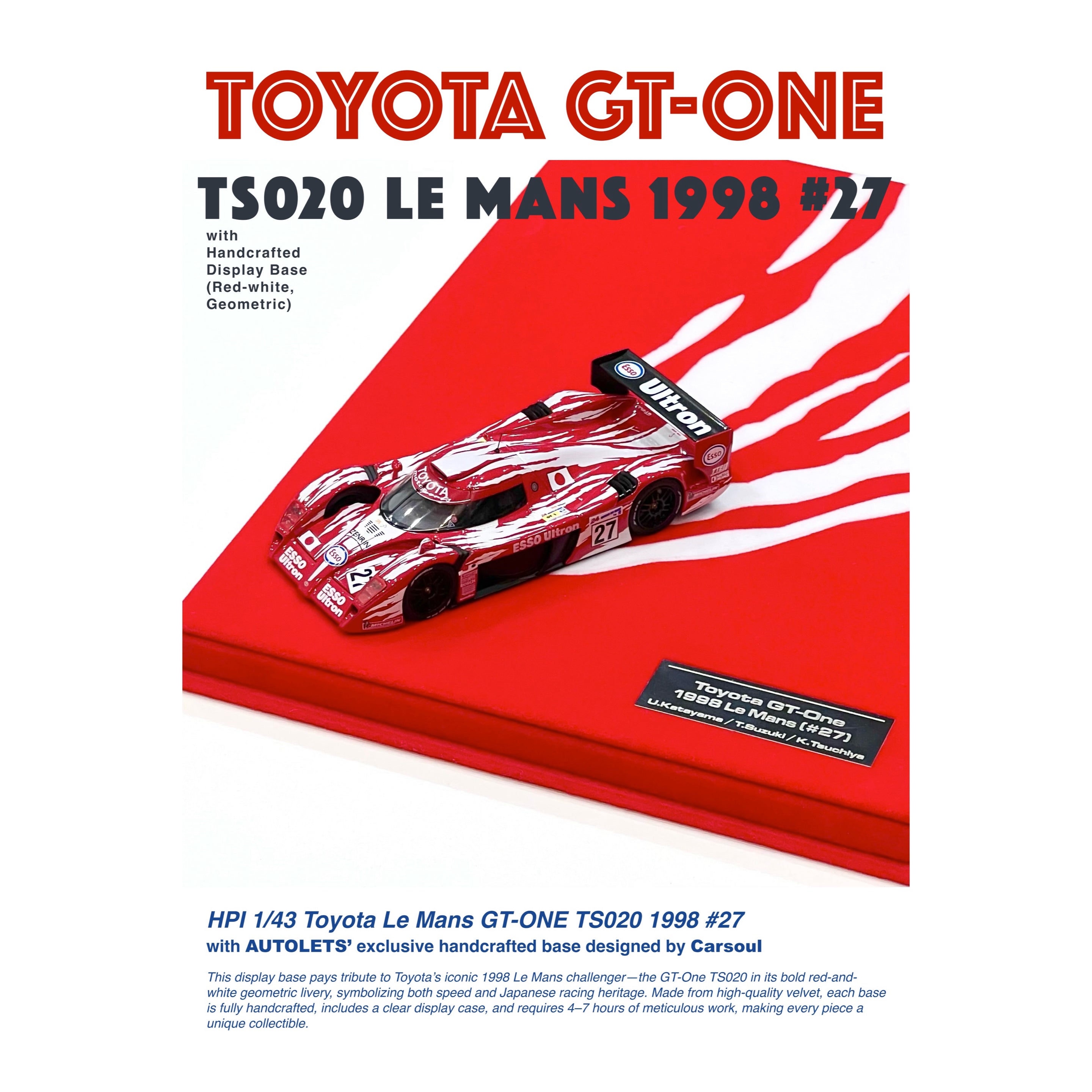 Exclusive] HPI 1:43 Toyota Le Mans GT-One TS020 1998 #27