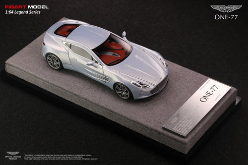FIGART MODEL 1:64 ASTON MARTIN ONE-77 High-end Resin Model Car [Mako Blue] - LG64002C