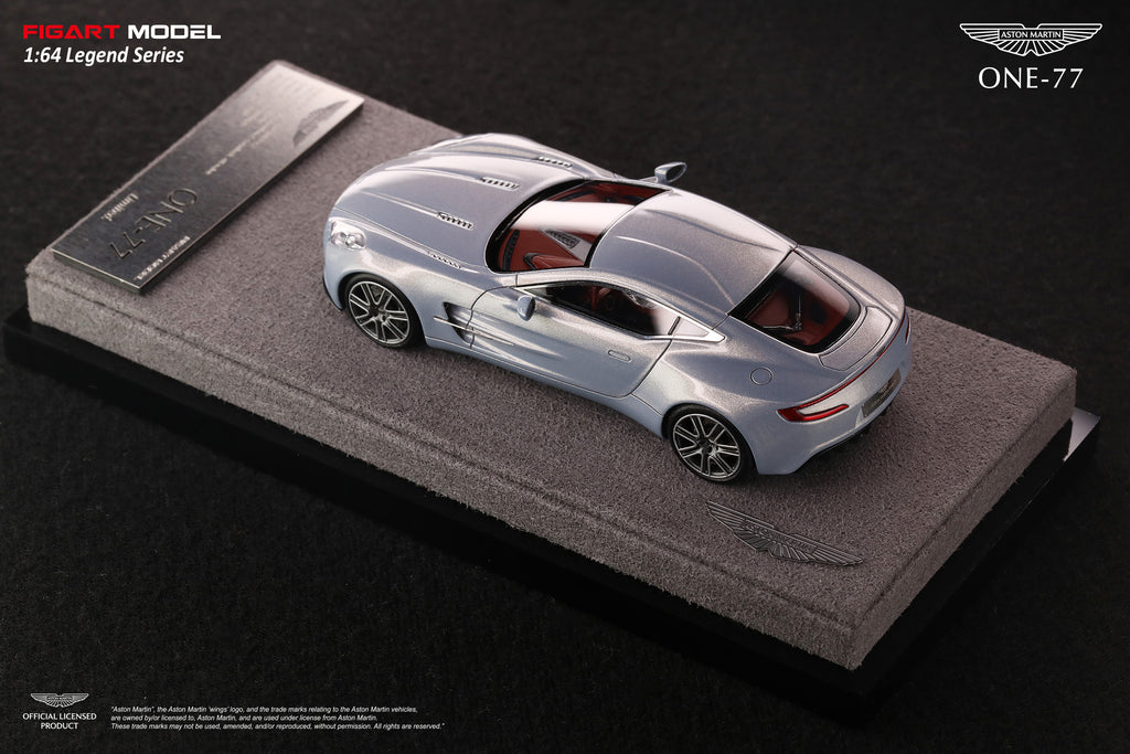 FIGART MODEL 1:64 ASTON MARTIN ONE-77 High-end Resin Model Car [Mako Blue] - LG64002C