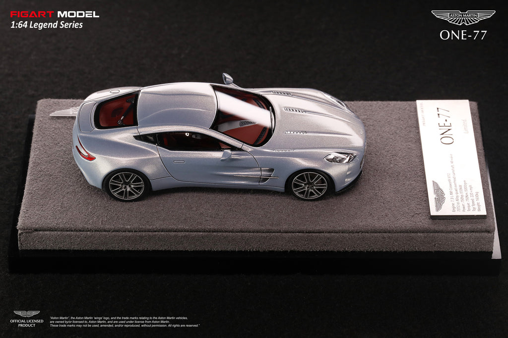 FIGART MODEL 1:64 ASTON MARTIN ONE-77 High-end Resin Model Car [Mako Blue] - LG64002C