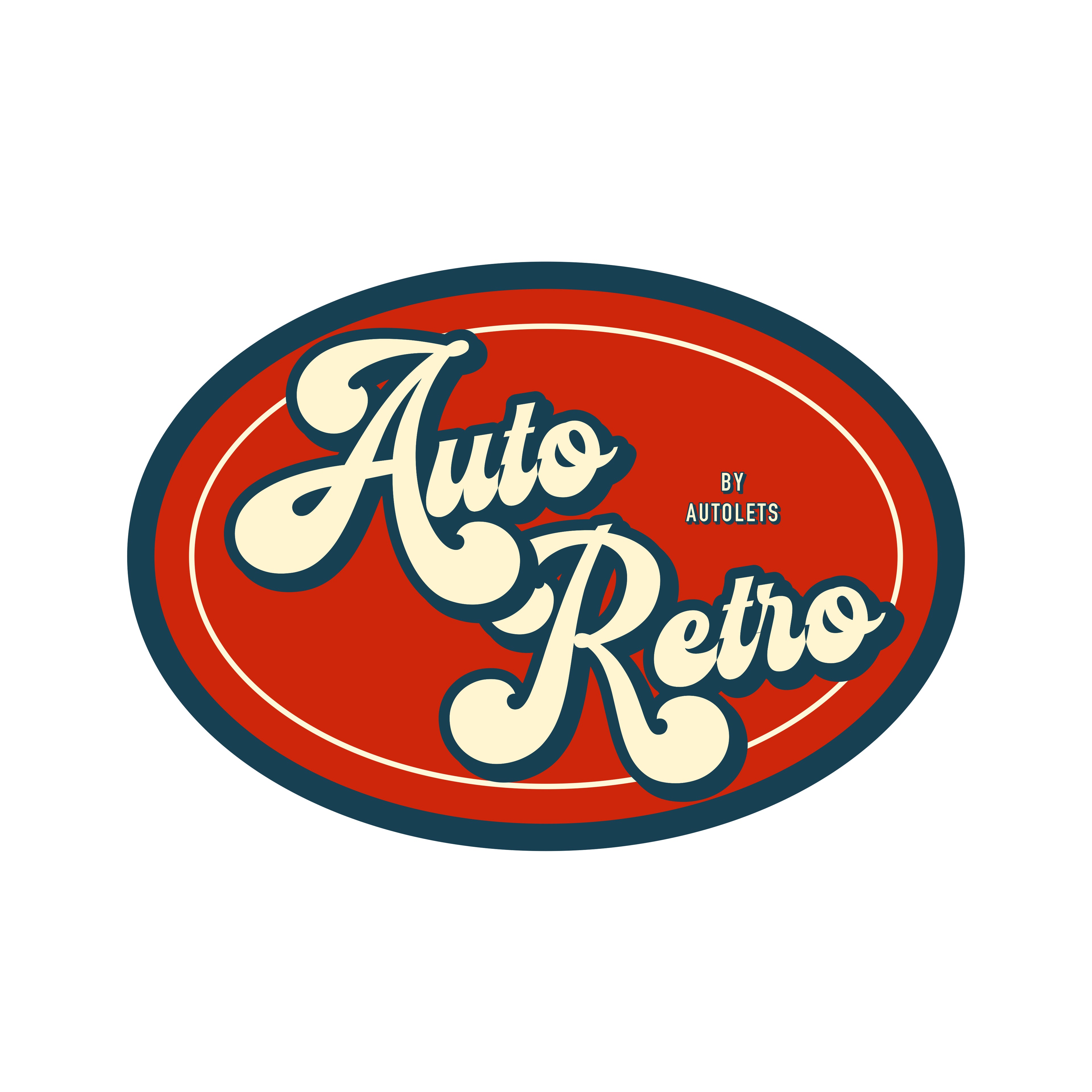 Auto Retro Collection Glossy Removable Sticker 8 x 5 cm 5pcs set
