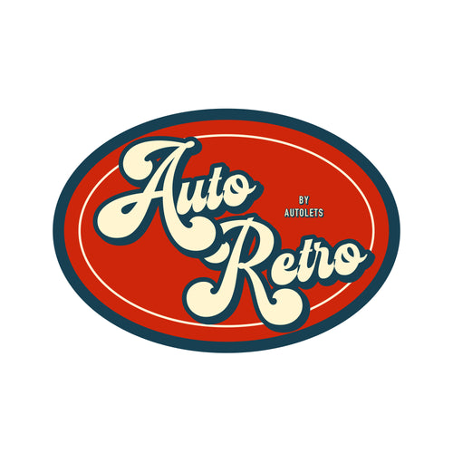 Auto Retro Collection Glossy Removable Sticker 8 x 5 cm 5pcs set