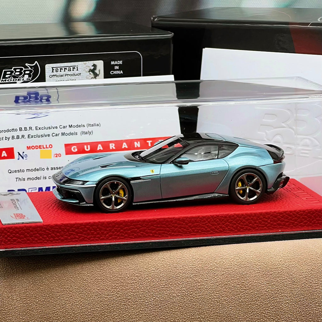 BBR 1:43 Ferrari 12Cilindri Coupe Celeste Trevi PREMIUM EDITION - BBRC299EPRE