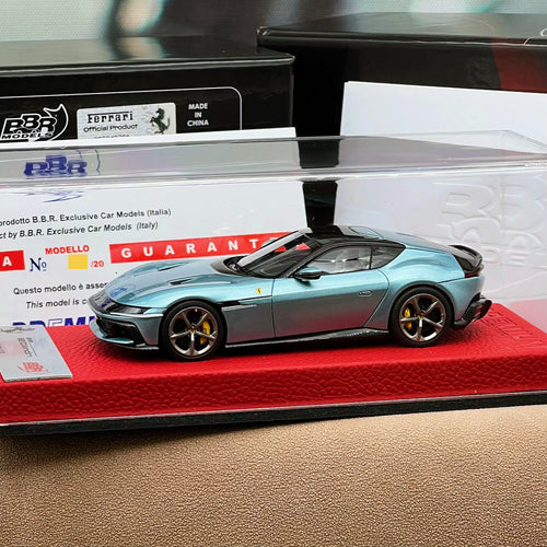 BBR 1:43 Ferrari 12Cilindri Coupe Celeste Trevi PREMIUM EDITION - BBRC299EPRE