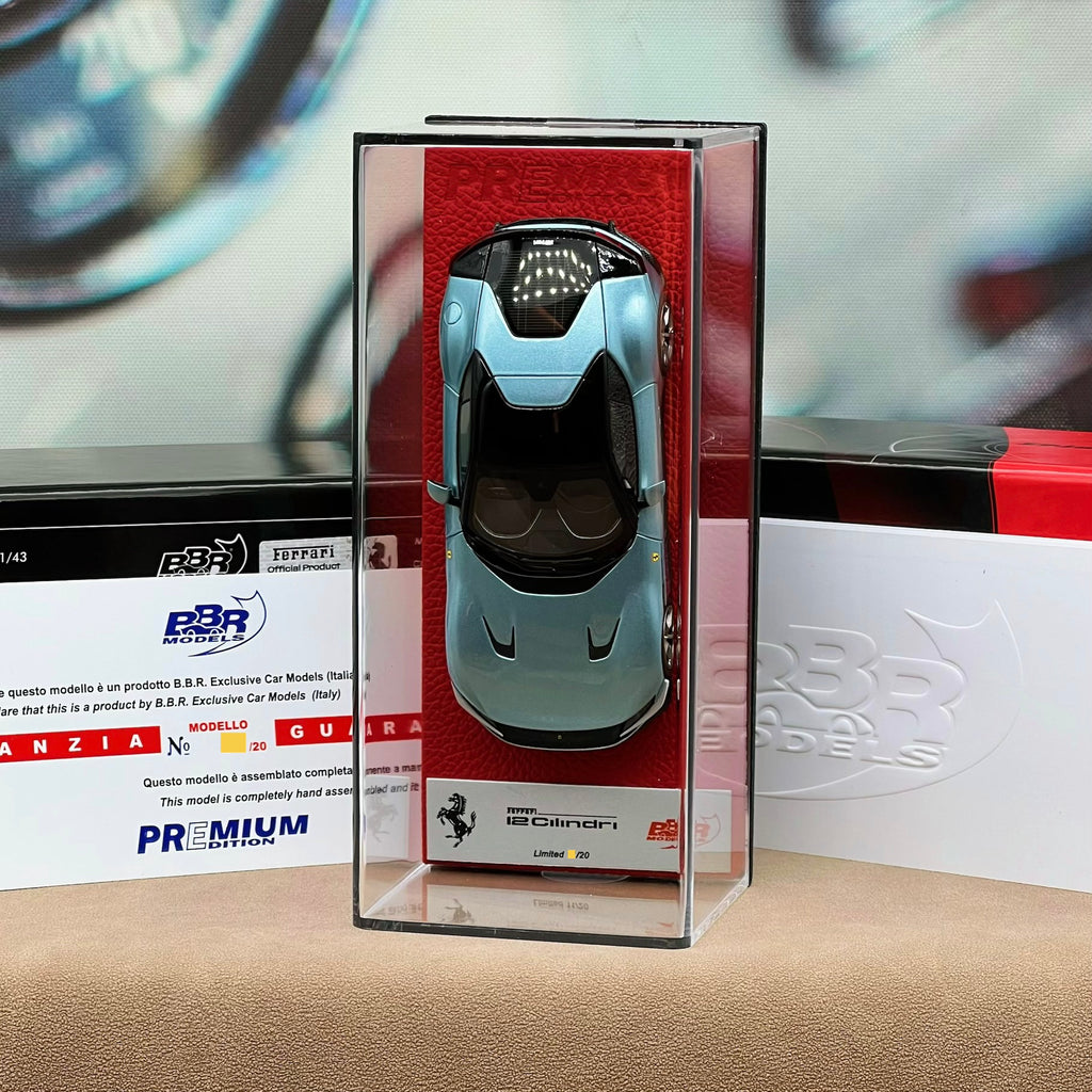 BBR 1:43 Ferrari 12Cilindri Coupe Celeste Trevi PREMIUM EDITION - BBRC299EPRE