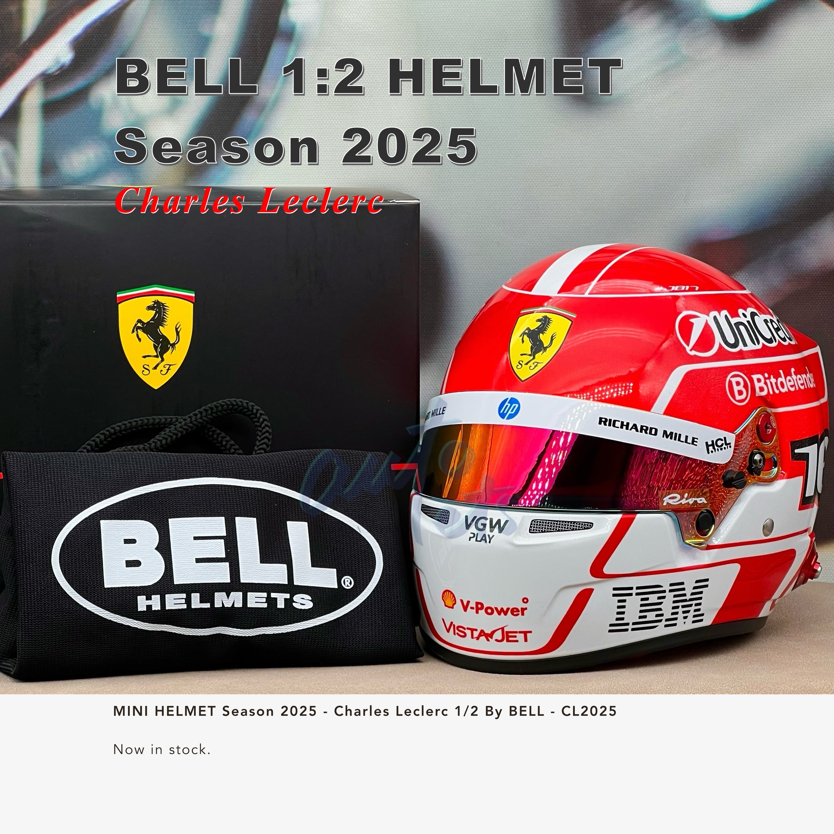 MINI HELMET Season 2025 - Lewis Hamilton 1/2 By BELL - LH2025