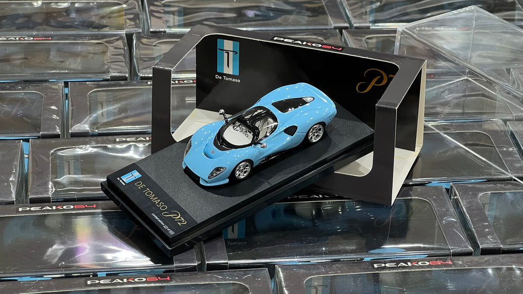 PEAKO 1:64 De Tomaso P72 2020 - Baby Blue