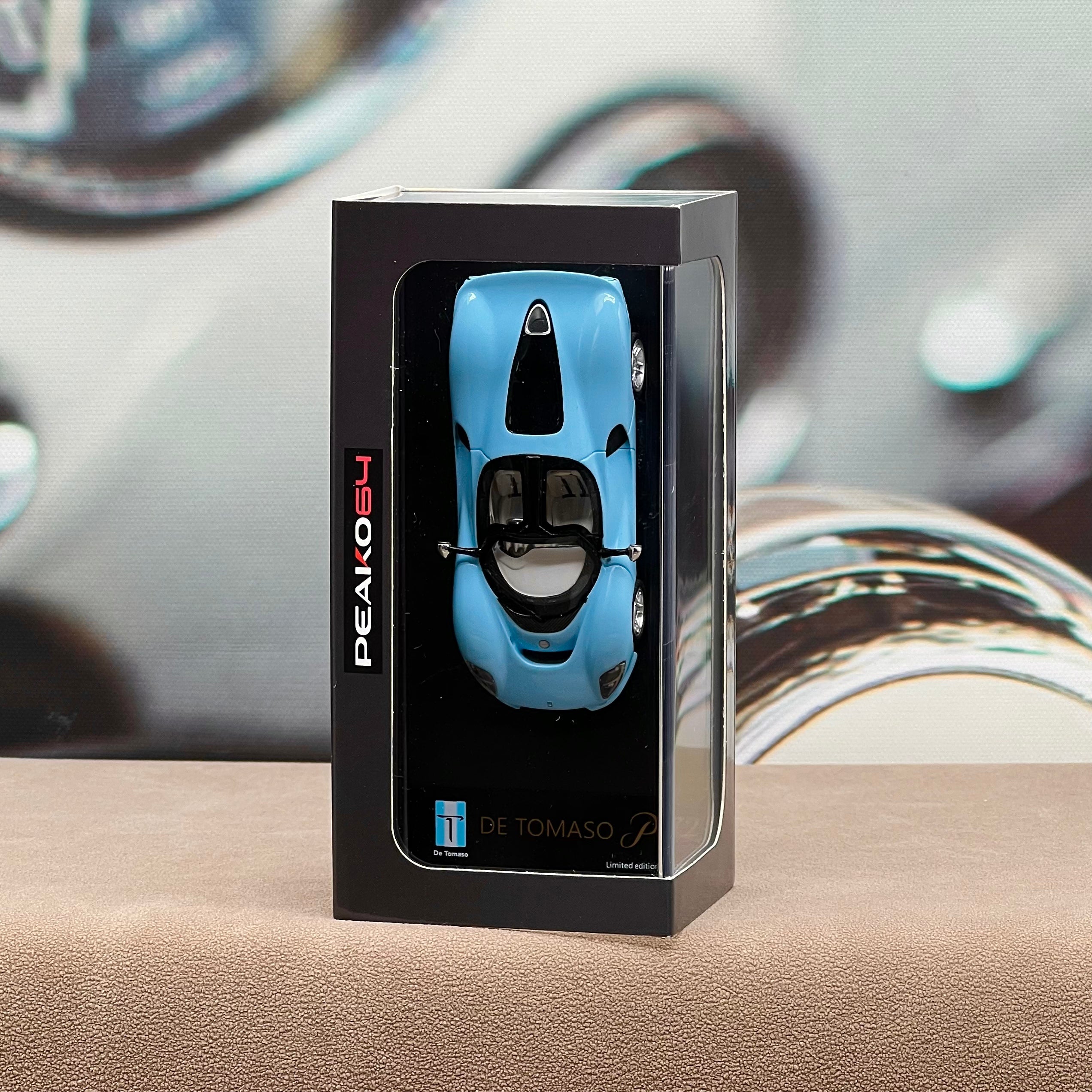 PEAKO 1:64 De Tomaso P72 2020 - Baby Blue – AUTOLETS