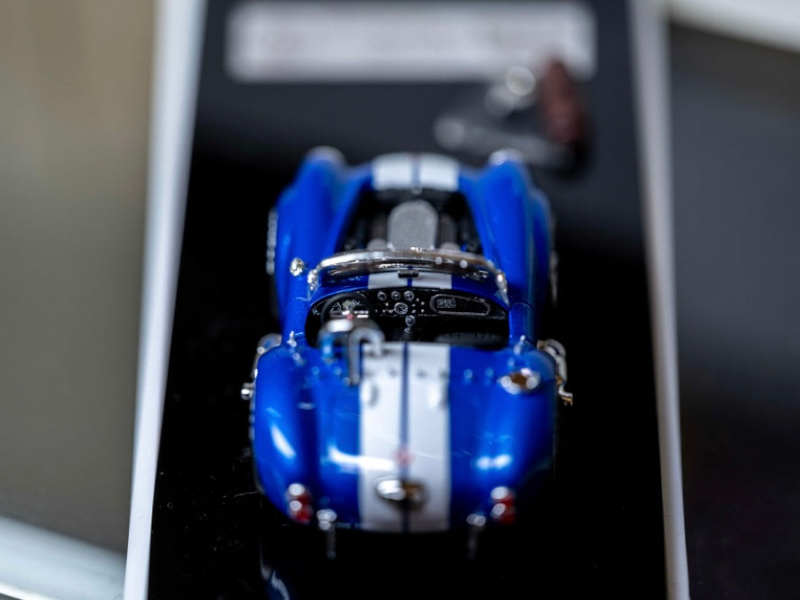EraQ x Dywork 1:64 Shelby Cobra 427 Blue/White Stripes