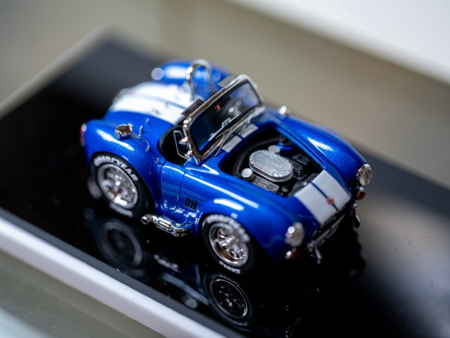 EraQ x Dywork 1:64 Shelby Cobra 427 Blue/White Stripes