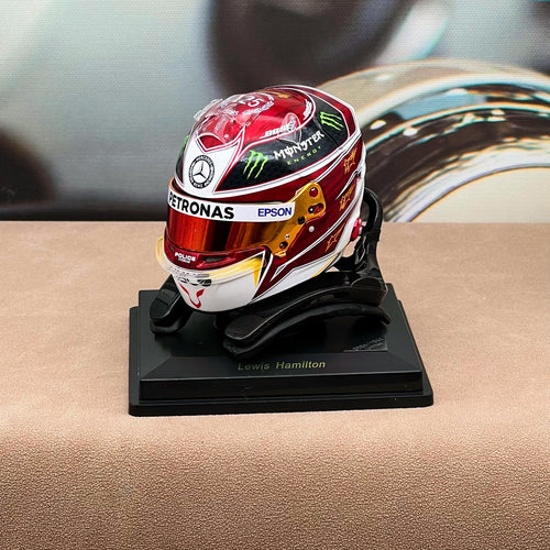 F1 Racing Helmet HANS Device 1:5 Scale Stand – Compatible with Looksmart & Spark Helmets (Helmet Not Included)