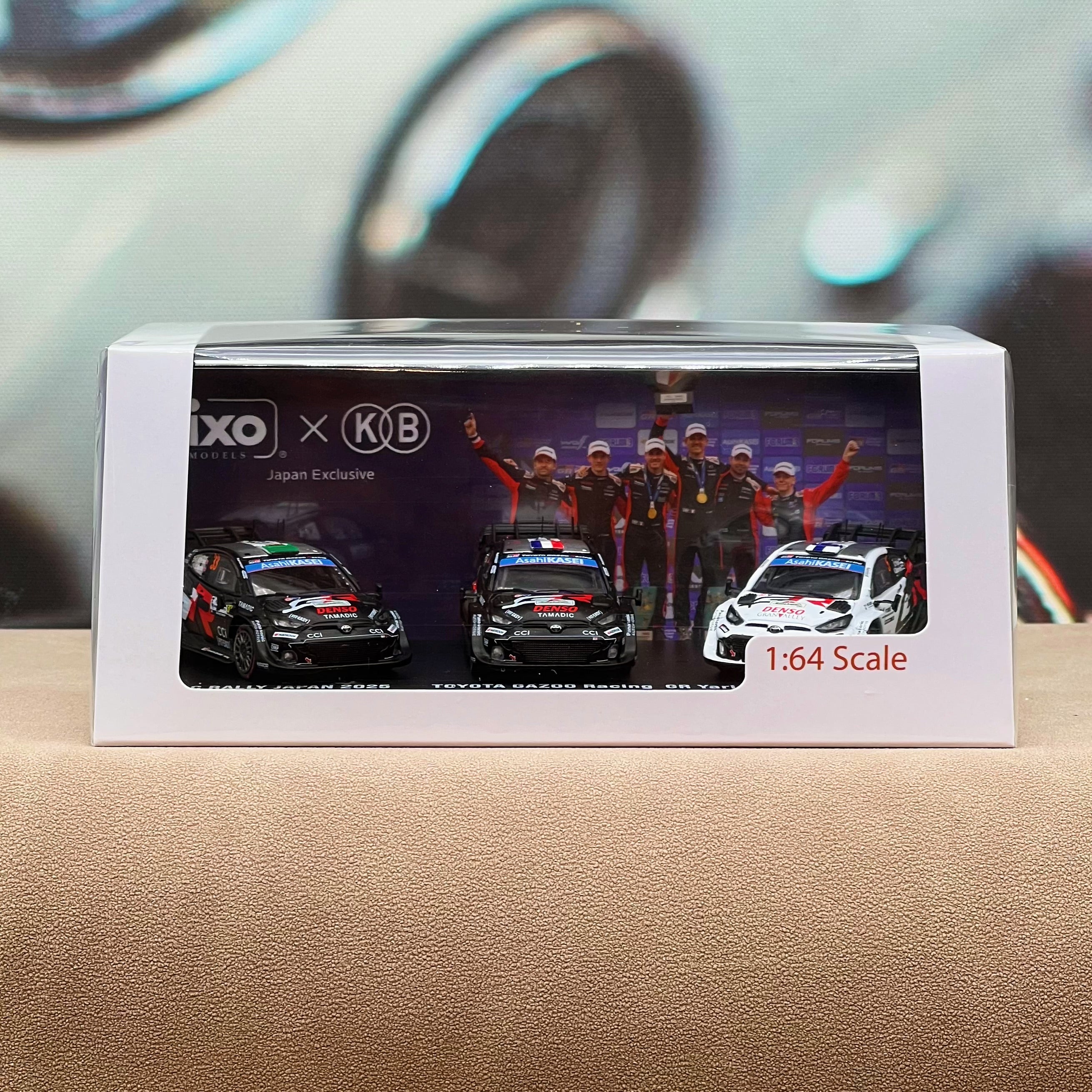 [Japan exclusive] IXO 1:64 TOYOTA GR YARIS Rally1 #17 / #33 / #5 Rally Japan 2025 Podium Set