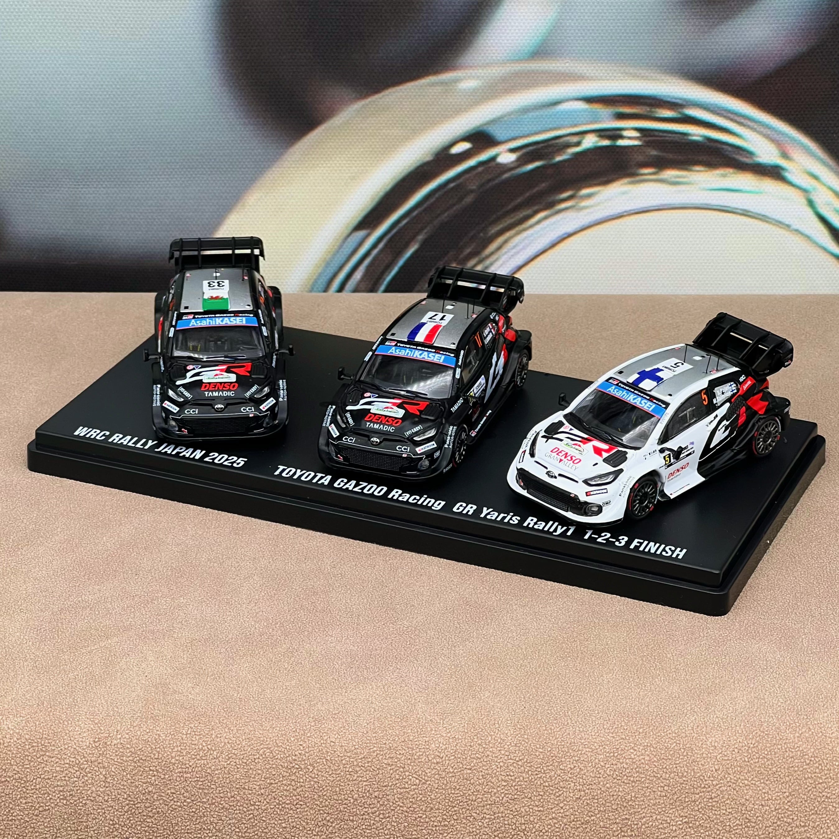 Japan exclusive] IXO 1:64 TOYOTA GR YARIS Rally1 #17 / #33 / #5