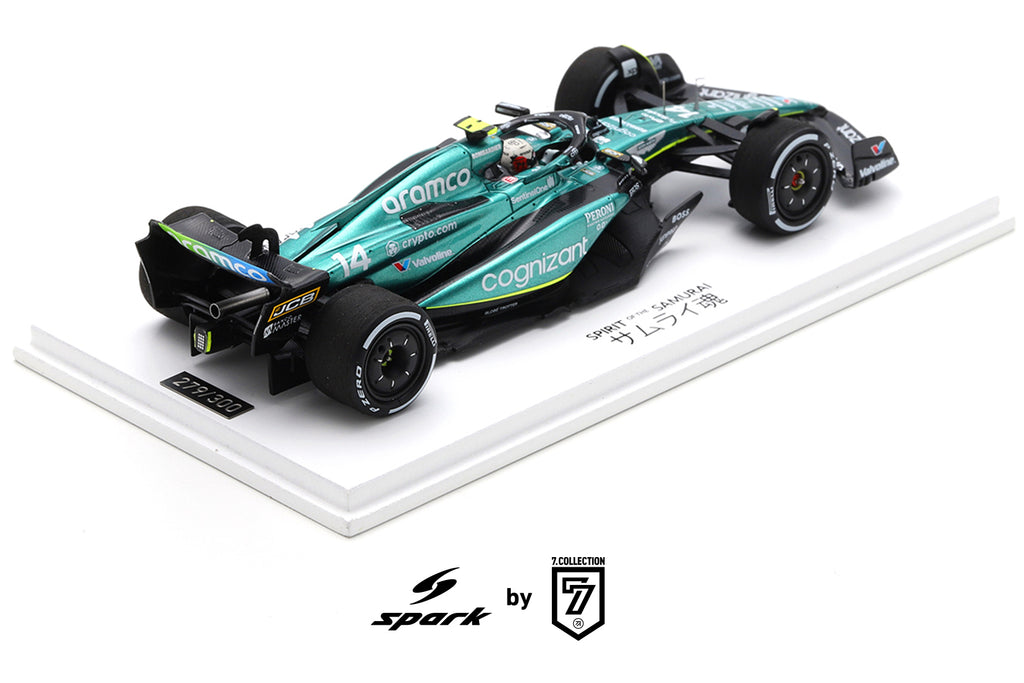 SPARK 1:43 ASTON MARTIN AMR23 FERNANDO ALONSO JAPANESE GP 2023 LIMITED 300PCS – NKN03