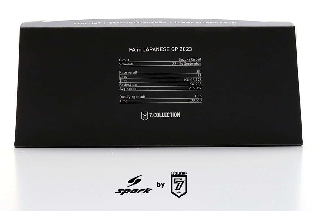 SPARK 1:43 ASTON MARTIN AMR23 FERNANDO ALONSO JAPANESE GP 2023 LIMITED 300PCS – NKN03