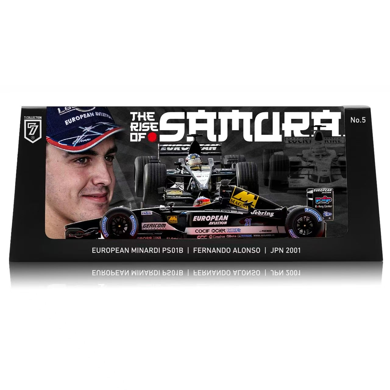SPARK 1:43 EUROPEAN MINARDI PS01B FERNANDO ALONSO JAPANESE GP 2001 - NKN05