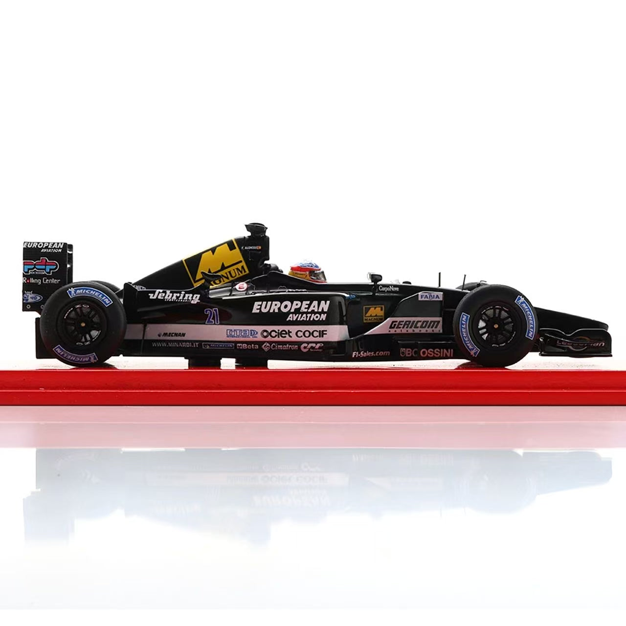 SPARK 1:43 EUROPEAN MINARDI PS01B FERNANDO ALONSO JAPANESE GP 2001 - NKN05