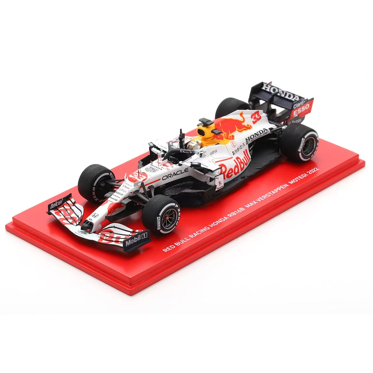 SPARK 1:43 RED BULL HONDA RB16B MAX VERSTAPPEN HONDA THANKS DAY MOTEGI 2022 - NKN10