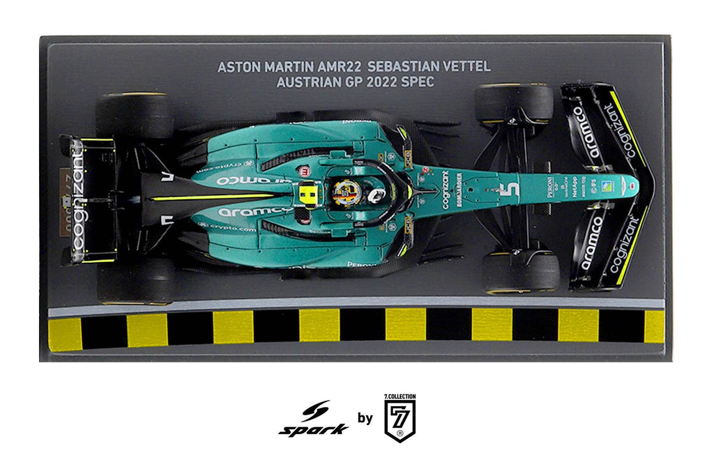 SPARK 1:43 "BUZZIN’ CORNER" Japanese GP 2023 Aston Martin AMR22 Sebastian Vettel (Austrian GP 2022 Spec) - NKN13
