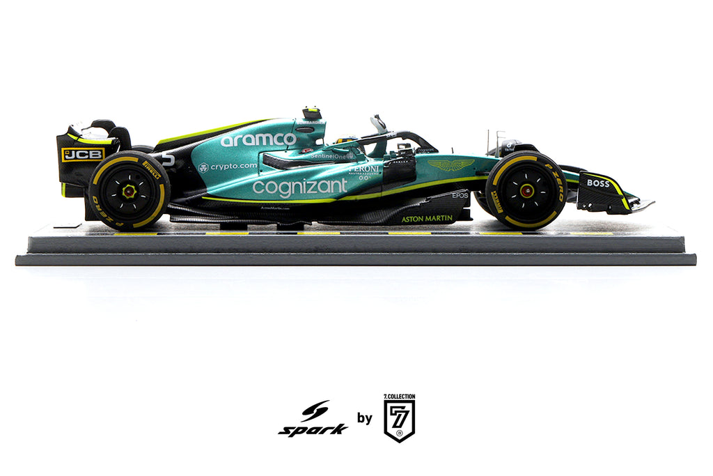 SPARK 1:43 "BUZZIN’ CORNER" Japanese GP 2023 Aston Martin AMR22 Sebastian Vettel (Austrian GP 2022 Spec) - NKN13