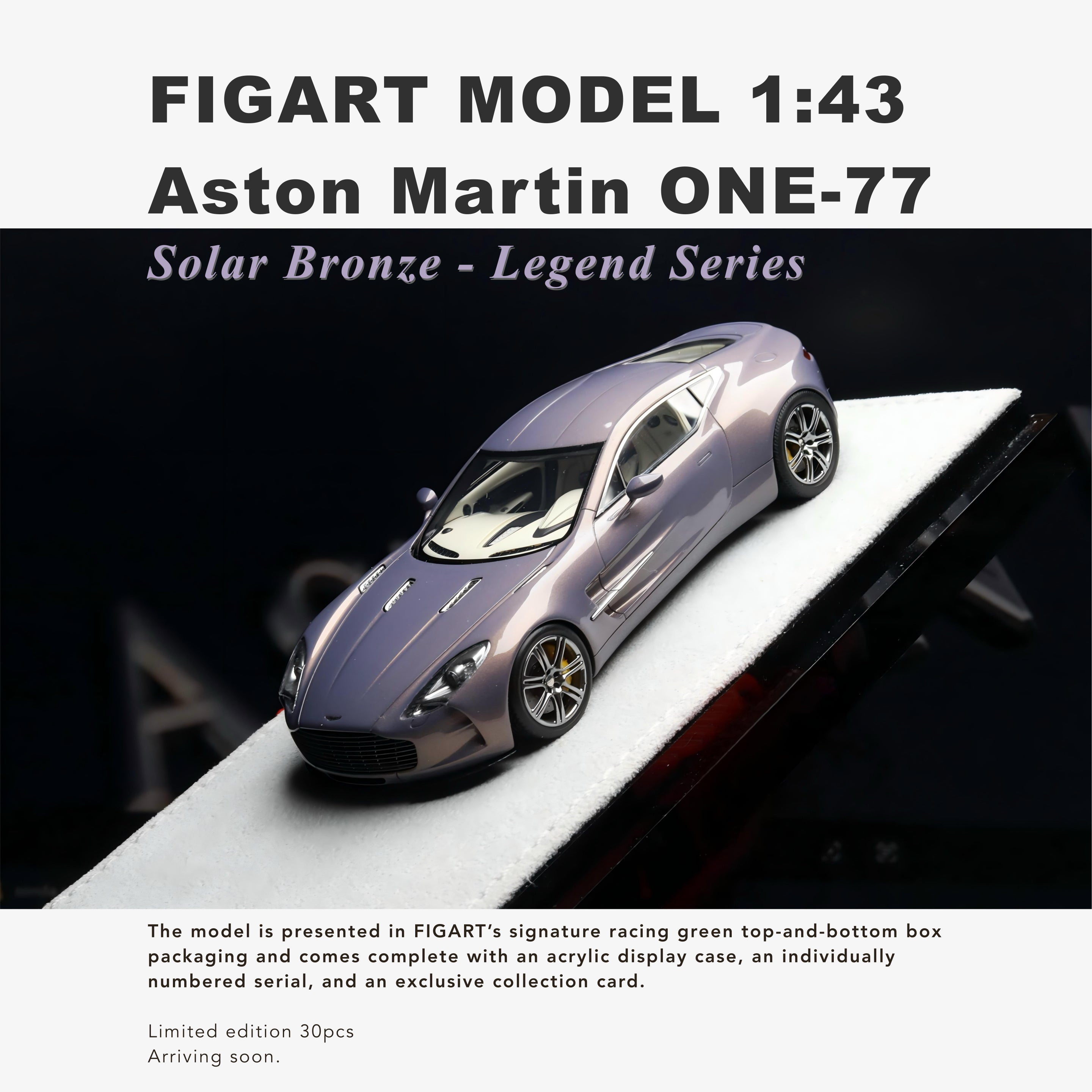 Pre-order] [Exclusive] FIGART MODEL 1:43 Aston Martin One-77