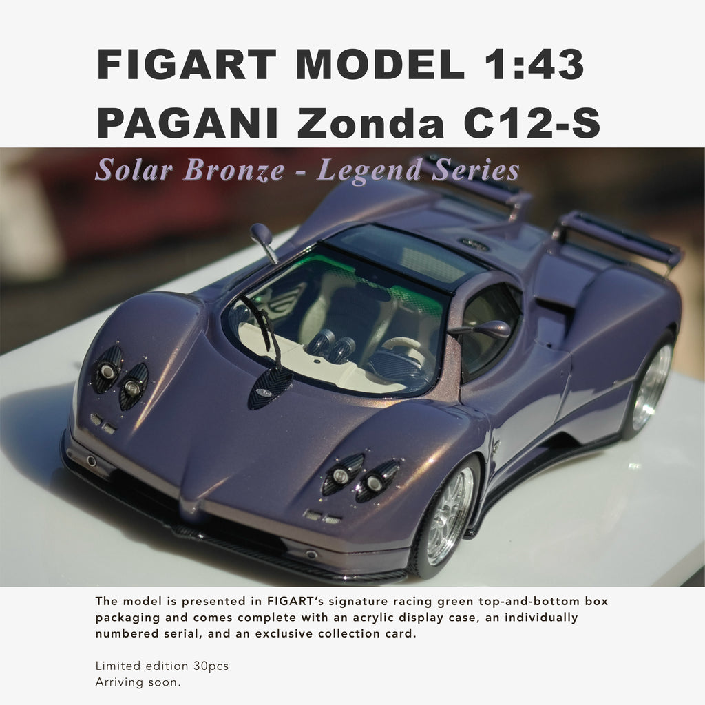 [Pre-order] [Exclusive] FIGART MODEL 1:43 Pagani Zonda C12-S - Legend Series - Solar Bronze