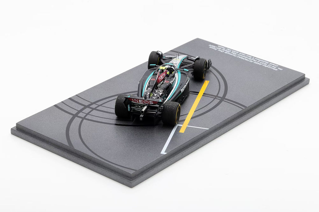 SPARK 1:43 Mercedes-AMG PETRONAS Formula One Team No. 44 F1 W15 E Performance Abu Dhabi GP 2024 Lewis Hamilton's last race with the Team - SP659