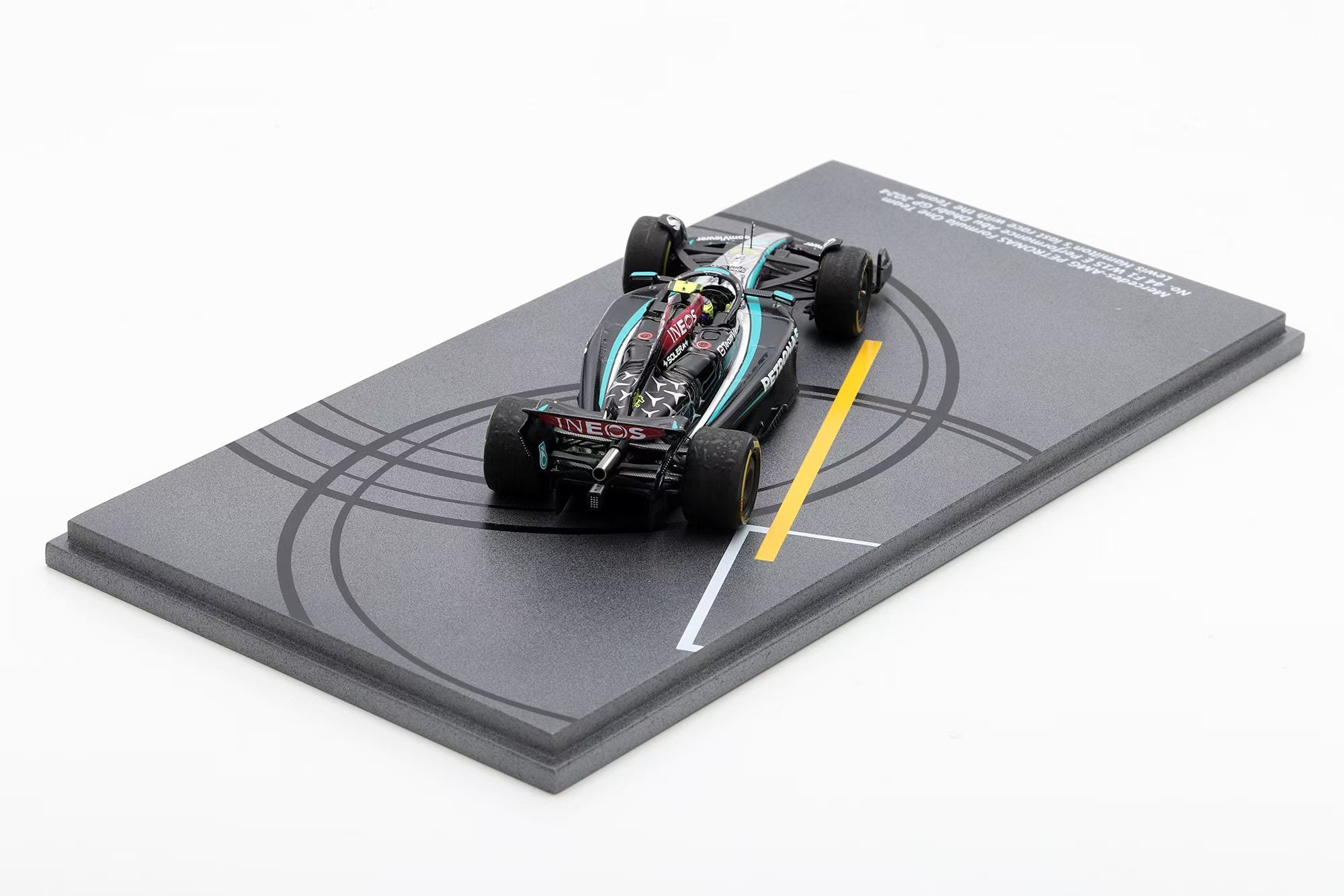 SPARK 1:43 Mercedes-AMG PETRONAS Formula One Team No. 44 F1 W15 E Performance Abu Dhabi GP 2024 Lewis Hamilton's last race with the Team - SP659