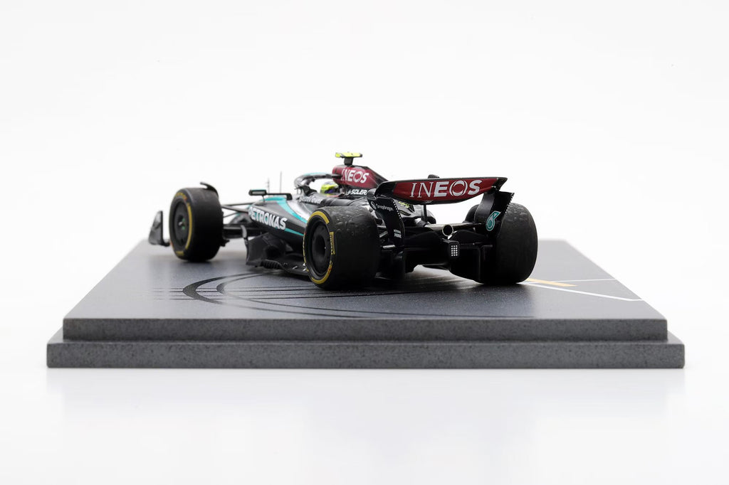 SPARK 1:43 Mercedes-AMG PETRONAS Formula One Team No. 44 F1 W15 E Performance Abu Dhabi GP 2024 Lewis Hamilton's last race with the Team - SP659
