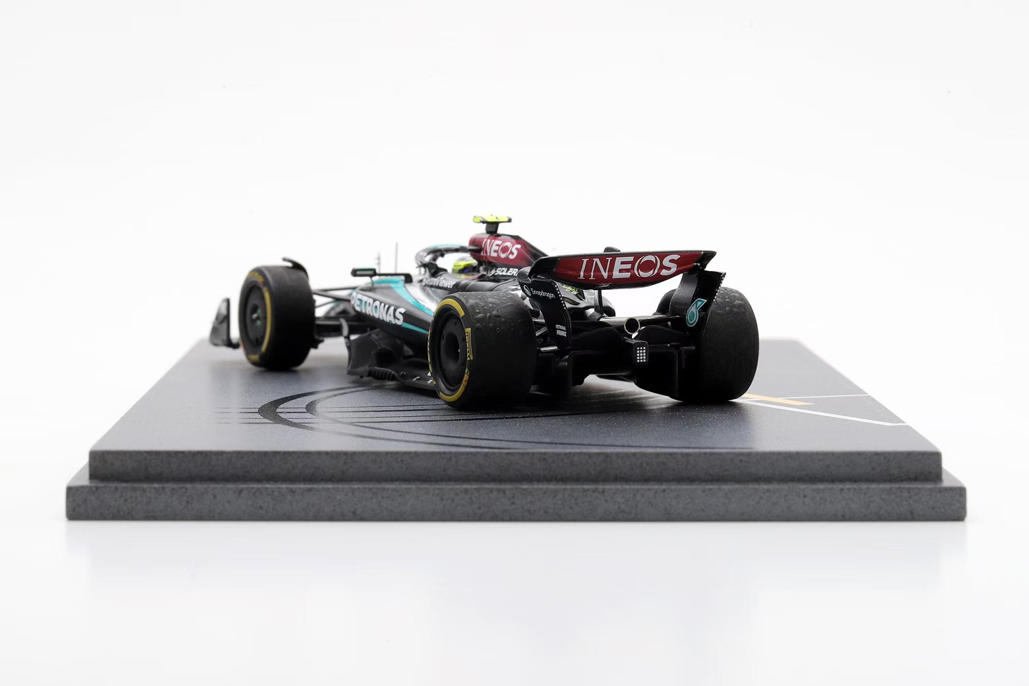 SPARK 1:43 Mercedes-AMG PETRONAS Formula One Team No. 44 F1 W15 E Performance Abu Dhabi GP 2024 Lewis Hamilton's last race with the Team - SP659