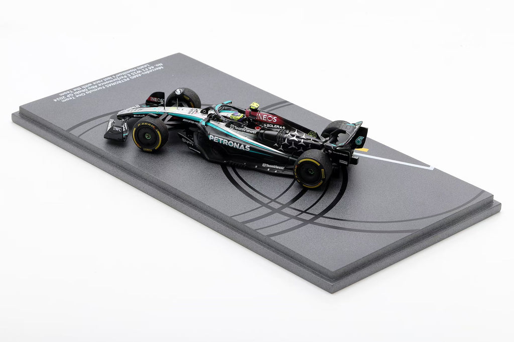 SPARK 1:43 Mercedes-AMG PETRONAS Formula One Team No. 44 F1 W15 E Performance Abu Dhabi GP 2024 Lewis Hamilton's last race with the Team - SP659