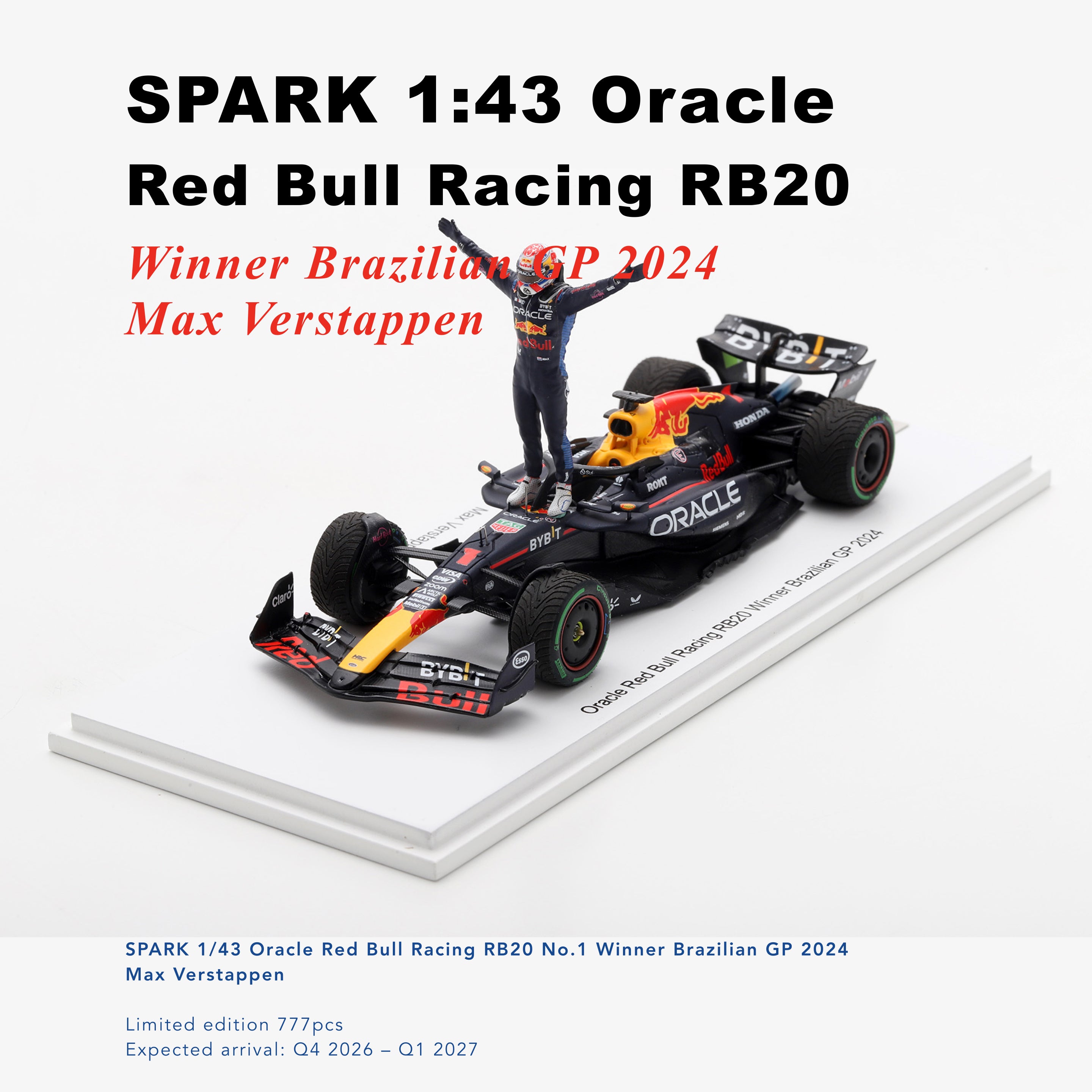 Pre-order] SPARK 1:43 Oracle Red Bull Racing RB20 No.1 Winner