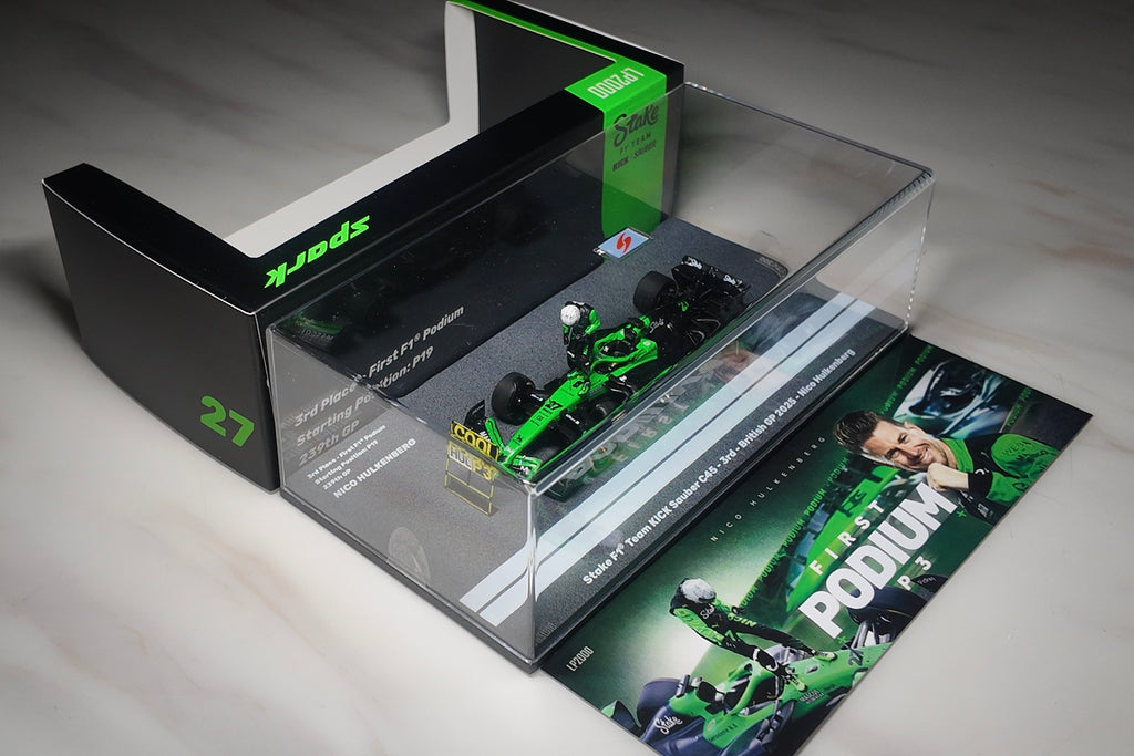 SPARK 1:43 Stake F1 Team Sauber C45 - 3rd - 2025 British GP - Nico Hülkenberg First F1 Podium - SP771