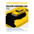 [Exclusive] IXO 1:43 Chevrolet Nova Yellow Checker Cab 《Taxi Driver》 Handcrafted fan-made edition, featuring a custom movie-themed display base.